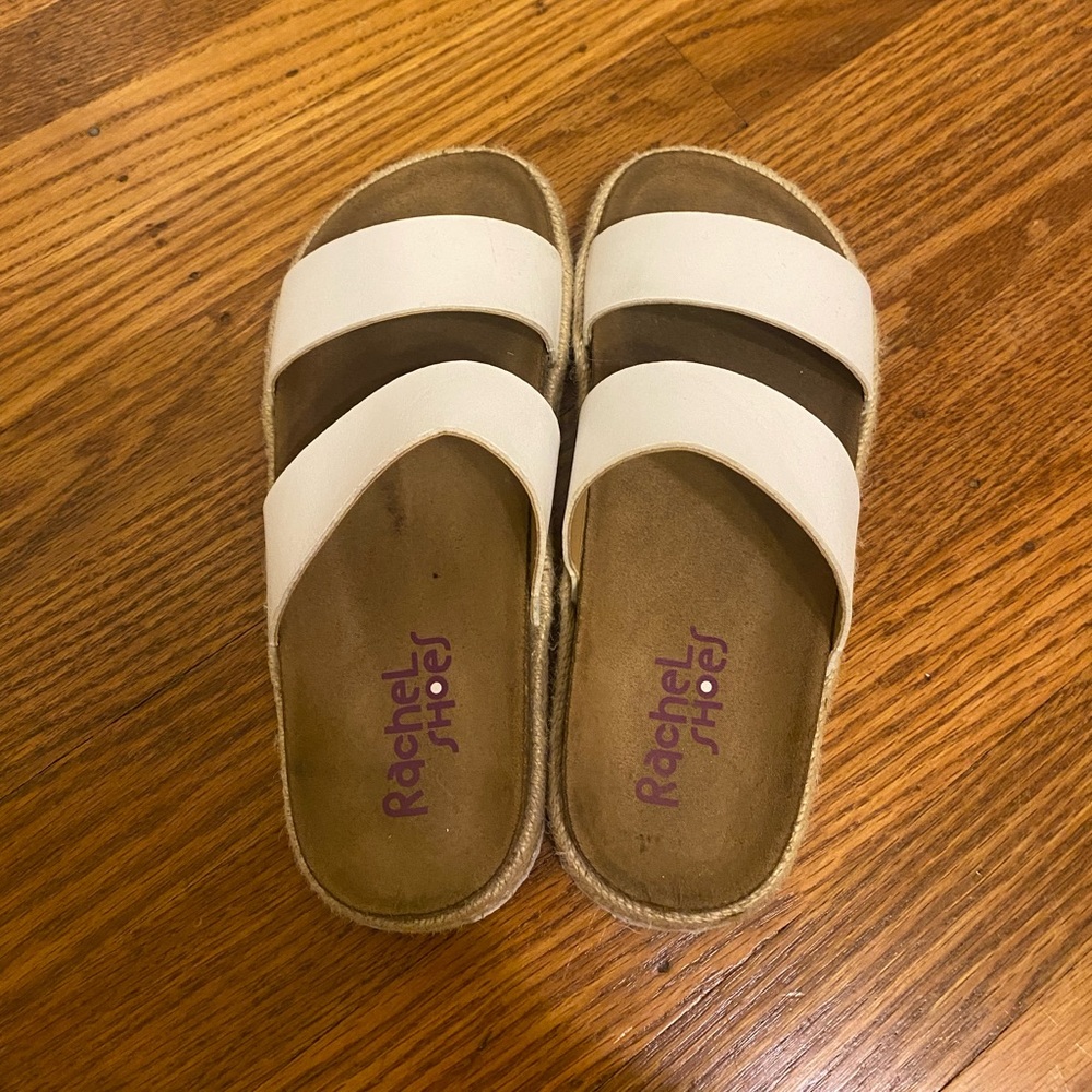 White sandals